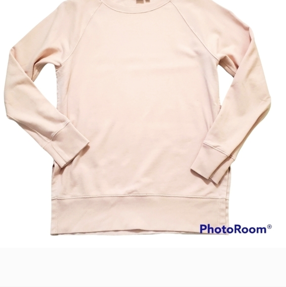 Gap pastel pink crewneck tunic length oversized sweatet - Picture 2 of 4